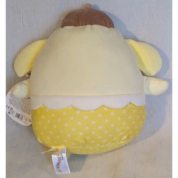 NWT Sanrio Pompompurin Plushie Squishmallows Easter Chick Hat 10" Stuffed Animal - Picture 4 of 16